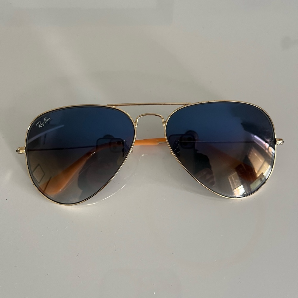 Blue Gradient Aviator Ray-Bans - image 1